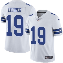 Nike Cowboys #19 Amari Cooper White Men Stitched NFL Vapor Untouchable Limited Jersey