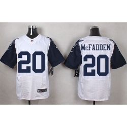 Nike Cowboys #20 Darren McFadden White Mens Stitched NFL Elite Rush Jerseys