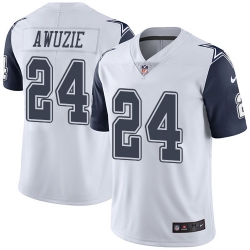 Nike Cowboys #24 Chidobe Awuzie White Mens Stitched NFL Limited Rush Jersey