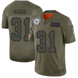 Nike Cowboys 31 Trevon Diggs Camo Men Stitched NFL Limited 2019 Salute To Service Jersey