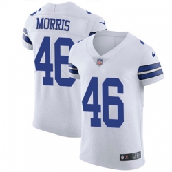 Nike Cowboys #46 Alfred Morris White Mens Stitched NFL Vapor Untouchable Elite Jersey