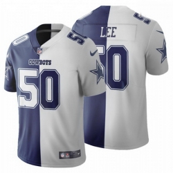 Nike Cowboys  50 Sean Lee Navy Blue grey Men Stitched NFL Elite Split Jersey