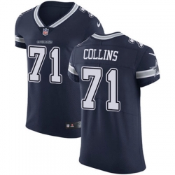 Nike Cowboys #71 La el Collins Navy Blue Team Color Mens Stitched NFL Vapor Untouchable Elite Jersey