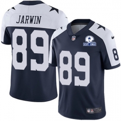 Nike Cowboys 89 Blake Jarwin Navy Blue Thanksgiving Men Stitched With Established In 1960 Patch NFL Vapor Untouchable Limited Throwback Jersey