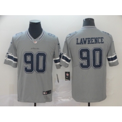 Nike Cowboys 90 DeMarcus Lawrence Gray Inverted Legend Limited Jersey