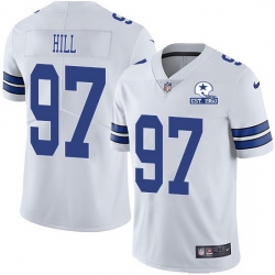 Nike Cowboys 97 Trysten Hill White Men Stitched With Established In 1960 Patch NFL Vapor Untouchable Limited Jersey