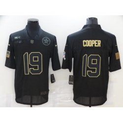 Nike Dallas Cowboys 19 Amari Cooper Black 2020 Salute To Service Limited Jersey