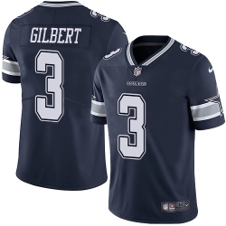 Nike Dallas Cowboys 3 Garrett Gilbert Navy Blue Team Color Men Stitched NFL Vapor Untouchable Limited Jersey