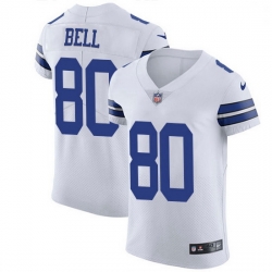 Nike Dallas Cowboys 80 Blake Bell White Men Stitched NFL New Elite Jersey