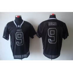 Nike Dallas Cowboys 9 Tony Romo Black Elite Lights Out NFL Jersey