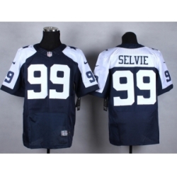 Nike Dallas Cowboys 99 George Selvie blue Elite thankgivings NFL Jersey