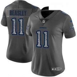 Womens Nike Dallas Cowboys 11 Cole Beasley Gray Static Vapor Untouchable Limited NFL Jersey