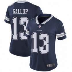 Womens Nike Dallas Cowboys 13 Michael Gallup Navy Blue Team Color Vapor Untouchable Limited Player NFL Jersey