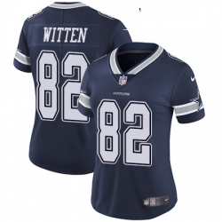 Womens Nike Dallas Cowboys 82 Jason Witten Elite Navy Blue Team Color NFL Jersey