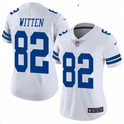 Womens Nike Dallas Cowboys 82 Jason Witten Elite White NFL Jersey