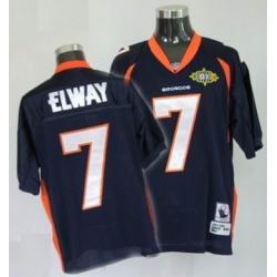 Denver Broncos 7 John Elway Throwback blue