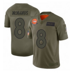 Men Denver Broncos 8 Brandon McManus Limited Camo 2019 Salute to Service Football Jersey