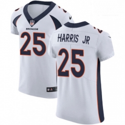 Men Nike Denver Broncos 25 Chris Harris Jr White Vapor Untouchable Elite Player NFL Jersey