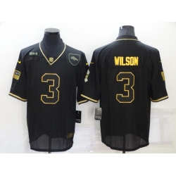 Men's Nike Denver Broncos #3 Russell Wilson Black 2020 Salute To Service Limited Jersey