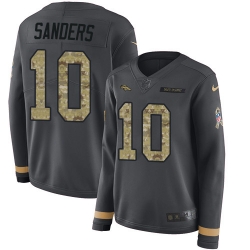 Nike Broncos #10 Emmanuel Sanders Anthracite Salute to Service