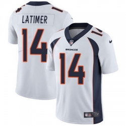 Nike Broncos #14 Cody Latimer White Mens Stitched NFL Vapor Untouchable Limited Jersey