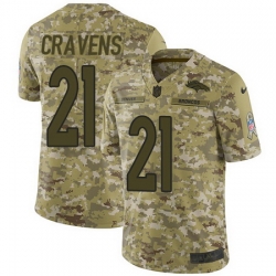 Nike Broncos #21 Su a Cravens Camo Mens Stitched NFL Limited 2018 Salute To Service Jersey