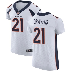 Nike Broncos #21 Su a Cravens White Mens Stitched NFL Vapor Untouchable Elite Jersey