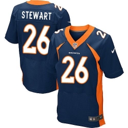 Nike Broncos #26 Darian Stewart Navy Blue Alternate Mens Stitched NFL New Elite Jersey