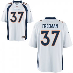 Nike Broncos 37 Royce Freeman White Elite Jersey