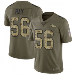 Nike Broncos #56 Shane Ray Olive Camo Mens Stitched NFL Limited 2017 Salute To Service Jersey