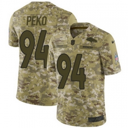 Nike Broncos #94 Domata Peko Camo Mens Stitched NFL Limited 2018 Salute To Service Jersey