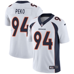 Nike Broncos #94 Domata Peko White Mens Stitched NFL Vapor Untouchable Limited Jersey