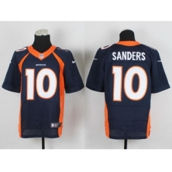 Nike Denver Broncos 10 Emmanuel Sanders Blue Elite NFL Jersey