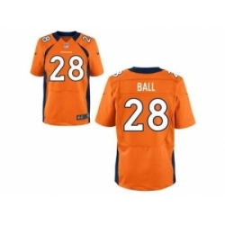 Nike Denver Broncos 28 Montee Ball orange Elite NFL Jersey