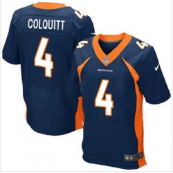 Nike Denver Broncos #4 Britton Colquitt Navy Blue Alternate Mens Stitched NFL New Elite Jersey