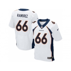 Nike Denver Broncos 66 Manny Ramirez White Elite NFL Jersey