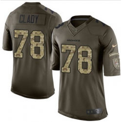 Nike Denver Broncos #78 Ryan Clady Green Men 27s Stitched NFL Limited Salute To Service Jersey