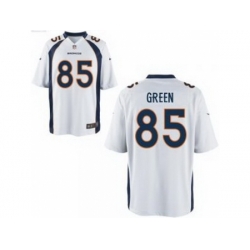 Nike Denver Broncos 85 Virgil Green White Elite NFL Jersey