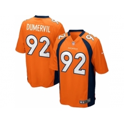 Nike Denver Broncos 92 Elvis Dumervil orange Game NFL Jersey