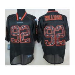 Nike Denver Broncos 92 Sylvester Williams Black Elite Light Out NFL Jersey