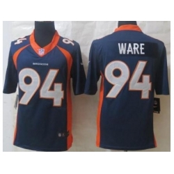 Nike Denver Broncos 94 DeMarcus Ware Blue Limited NFL Jersey