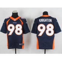 Nike Denver Broncos 98 Terrance Knighton blue Elite NFL Jersey