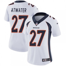 Nike Broncos #27 Steve Atwater White Womens Stitched NFL Vapor Untouchable Limited Jersey