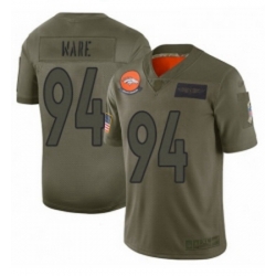 Womens Denver Broncos 94 DeMarcus Ware Limited Camo 2019 Salute to Service Football Jersey