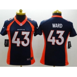 Women's Nike Denver Broncos #43 T.J. Ward Blue Alternate Stitched NFL New Limited Jersey