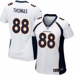 Womens Nike Denver Broncos 88 Demaryius Thomas Game White NFL Jersey