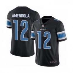 Men Detroit Lions 12 Danny Amendola Limited Black Rush Vapor Untouchable Football Jersey