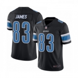 Men Detroit Lions 83 Jesse James Limited Black Rush Vapor Untouchable Football Jersey