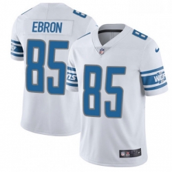 Men Nike Detroit Lions 85 Eric Ebron Elite White NFL Jersey