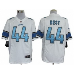 Nike Detroit Lions 44 Jahvid Best White Limited NFL Jersey